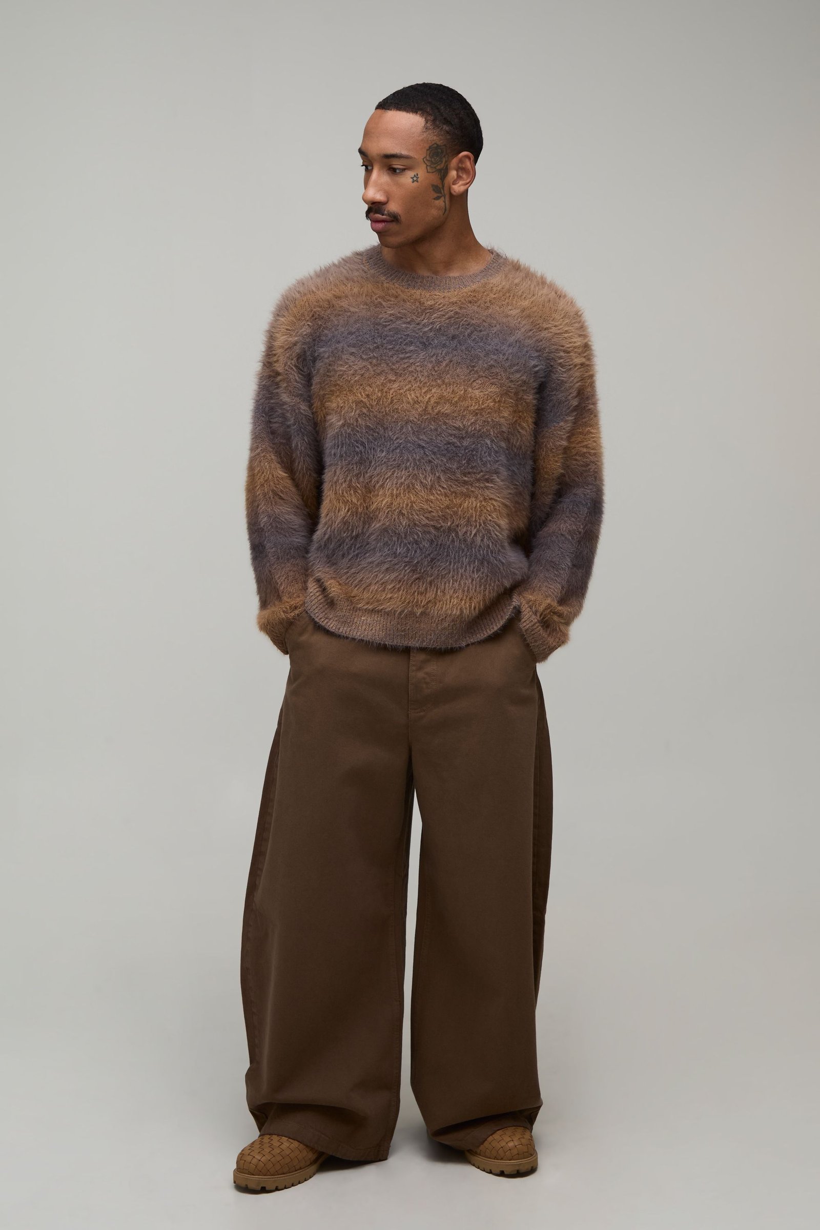 Pull oversize triko ombré