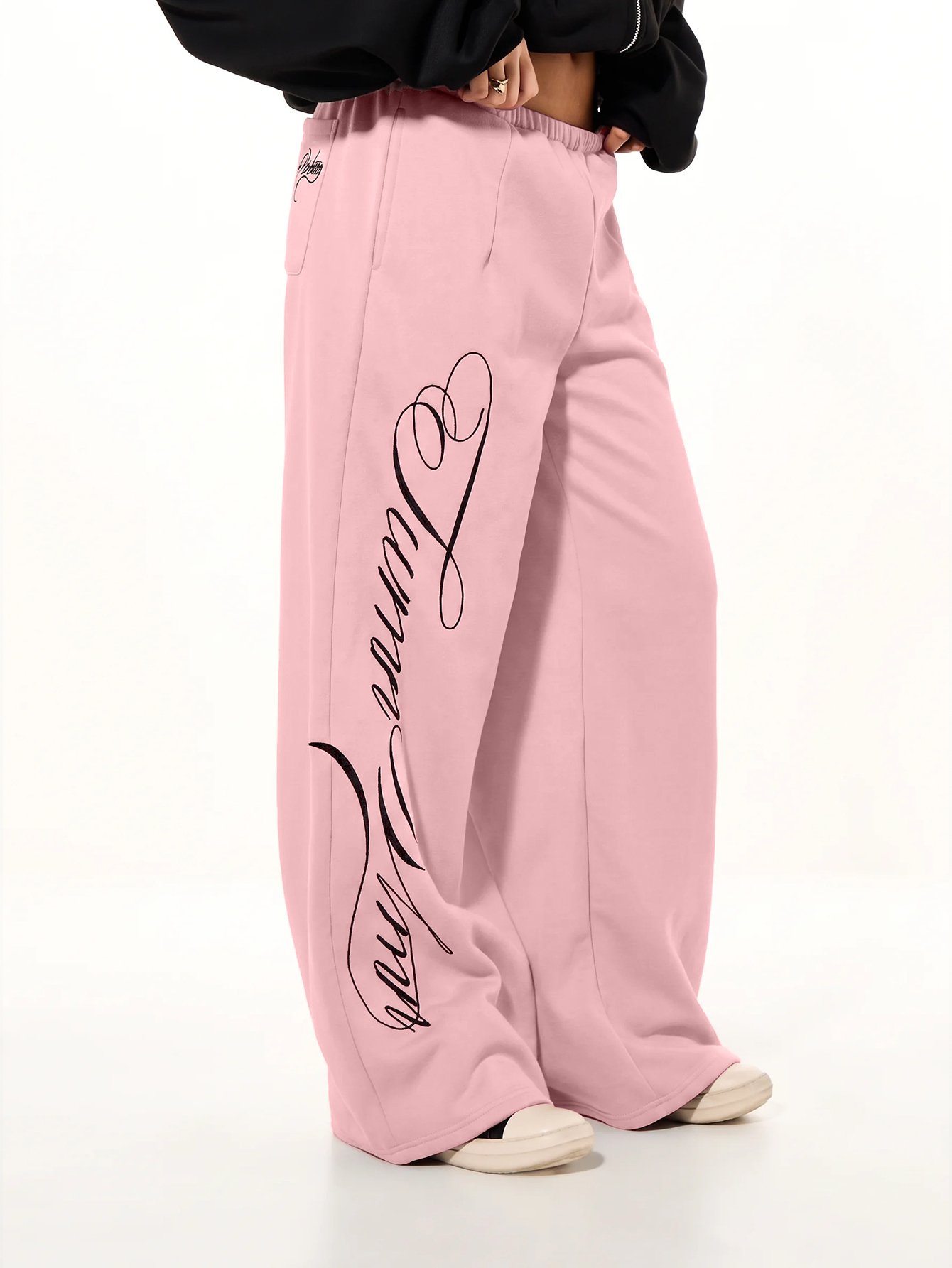 Pantalon survêtement oversize b jambes wase3a