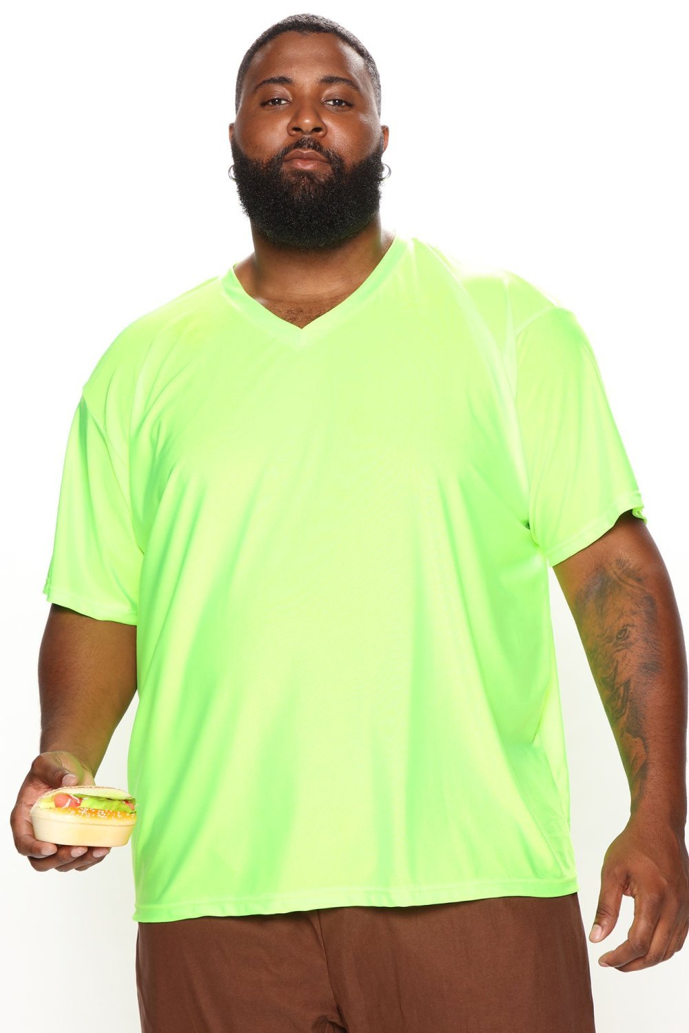 Retro detective costume with green t-shirt