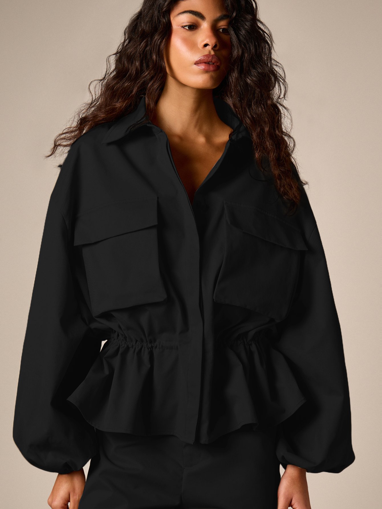 Chemise peplum utilitaire b kmam ballon