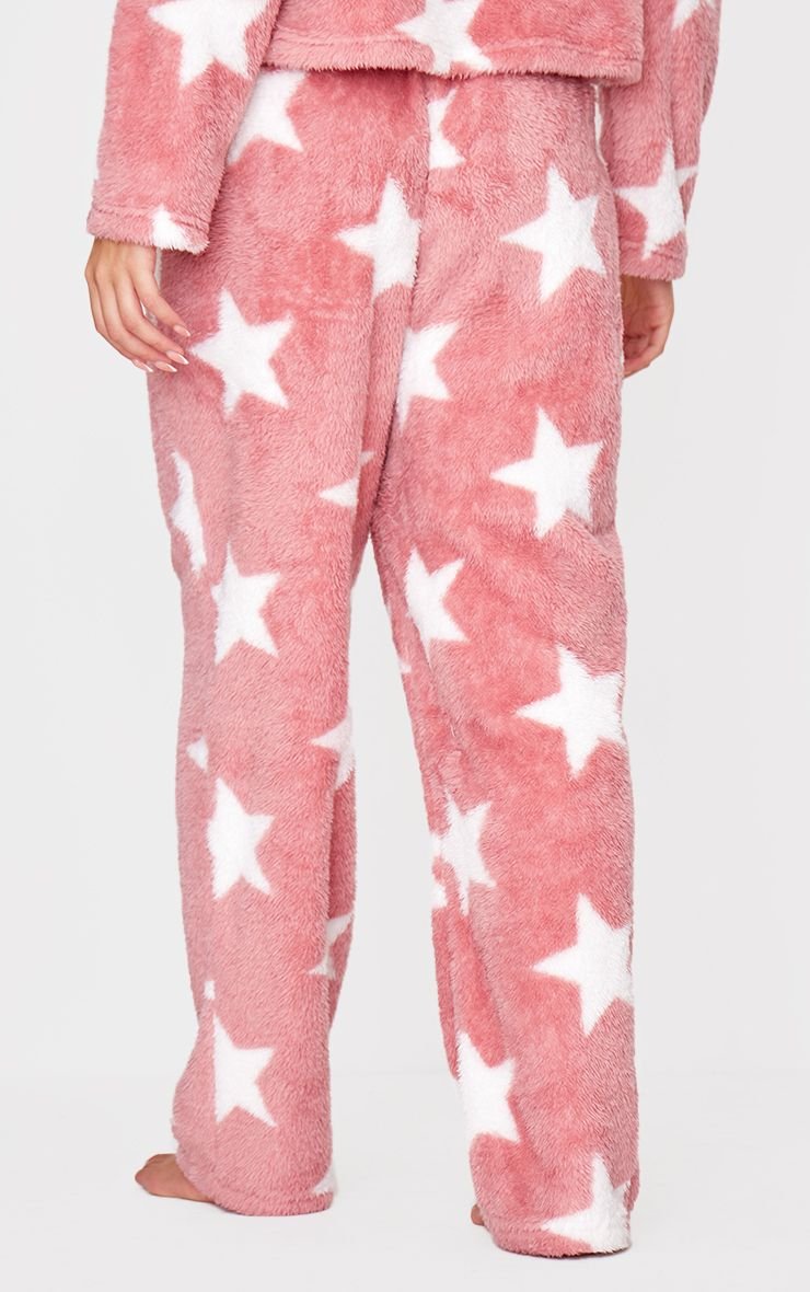 Pantalon de pyjama en polaire à étoiles