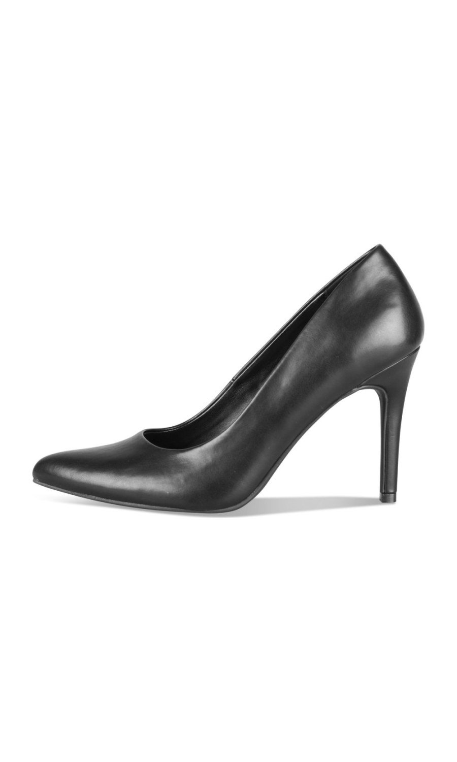 Black pointed stiletto 9 cm pumps