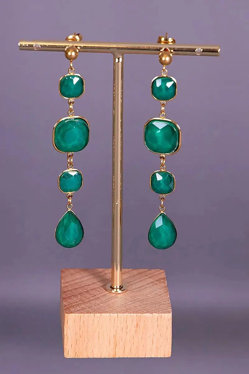 Boucles d'oreilles twal b 7jer khdrin