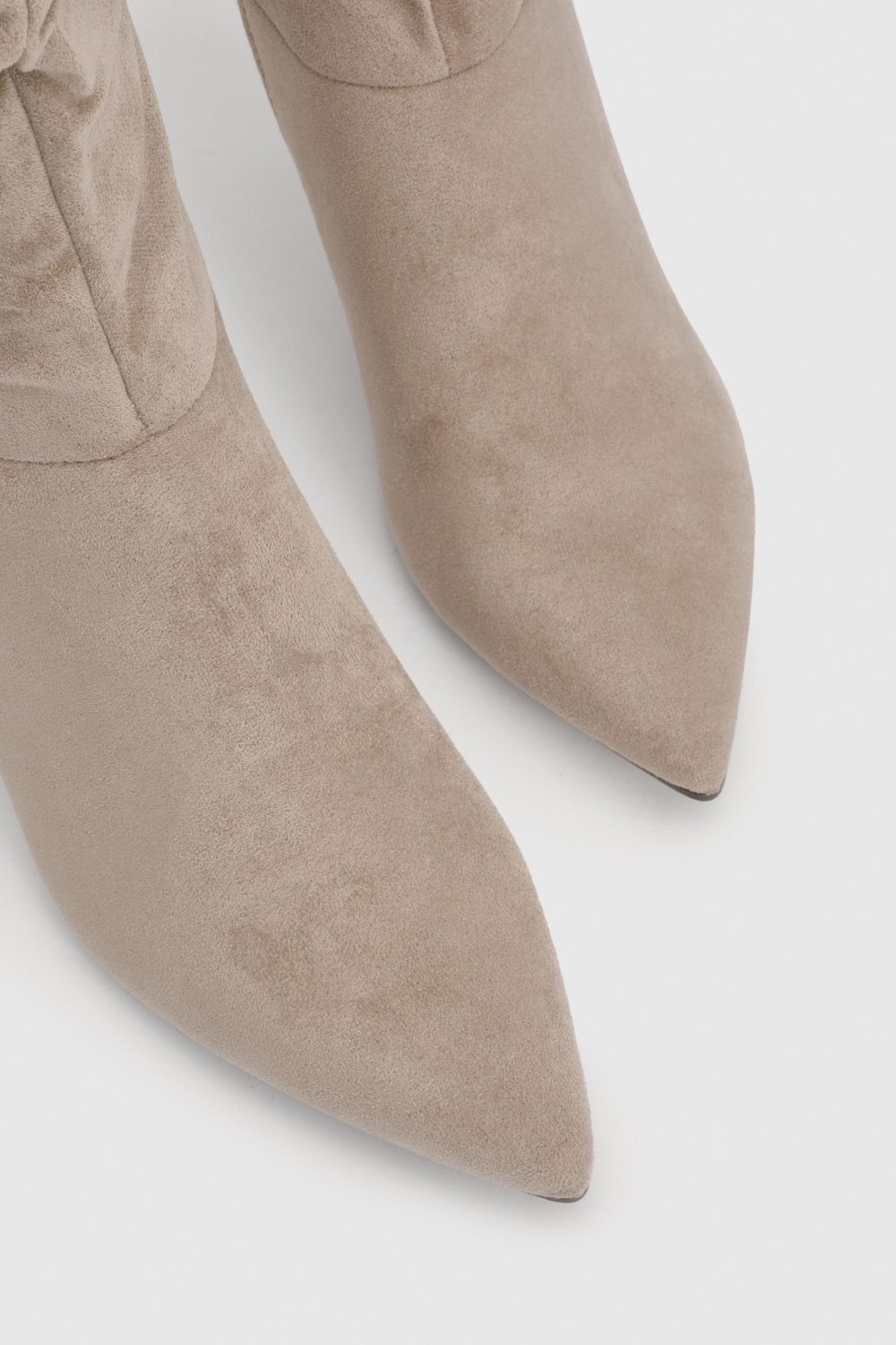 Slouchy mid-heel knee-high boots