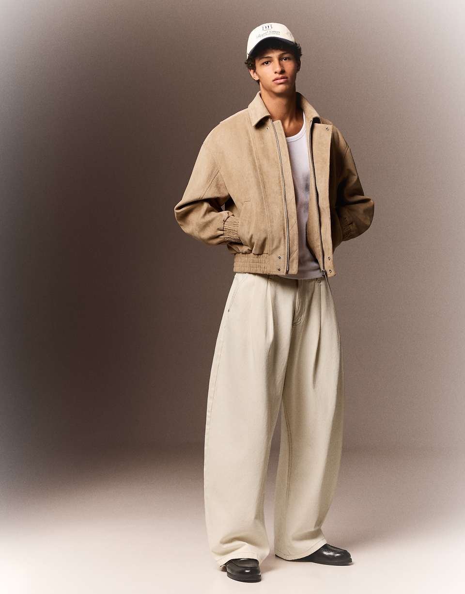 Veste en imitation daim - Blanc