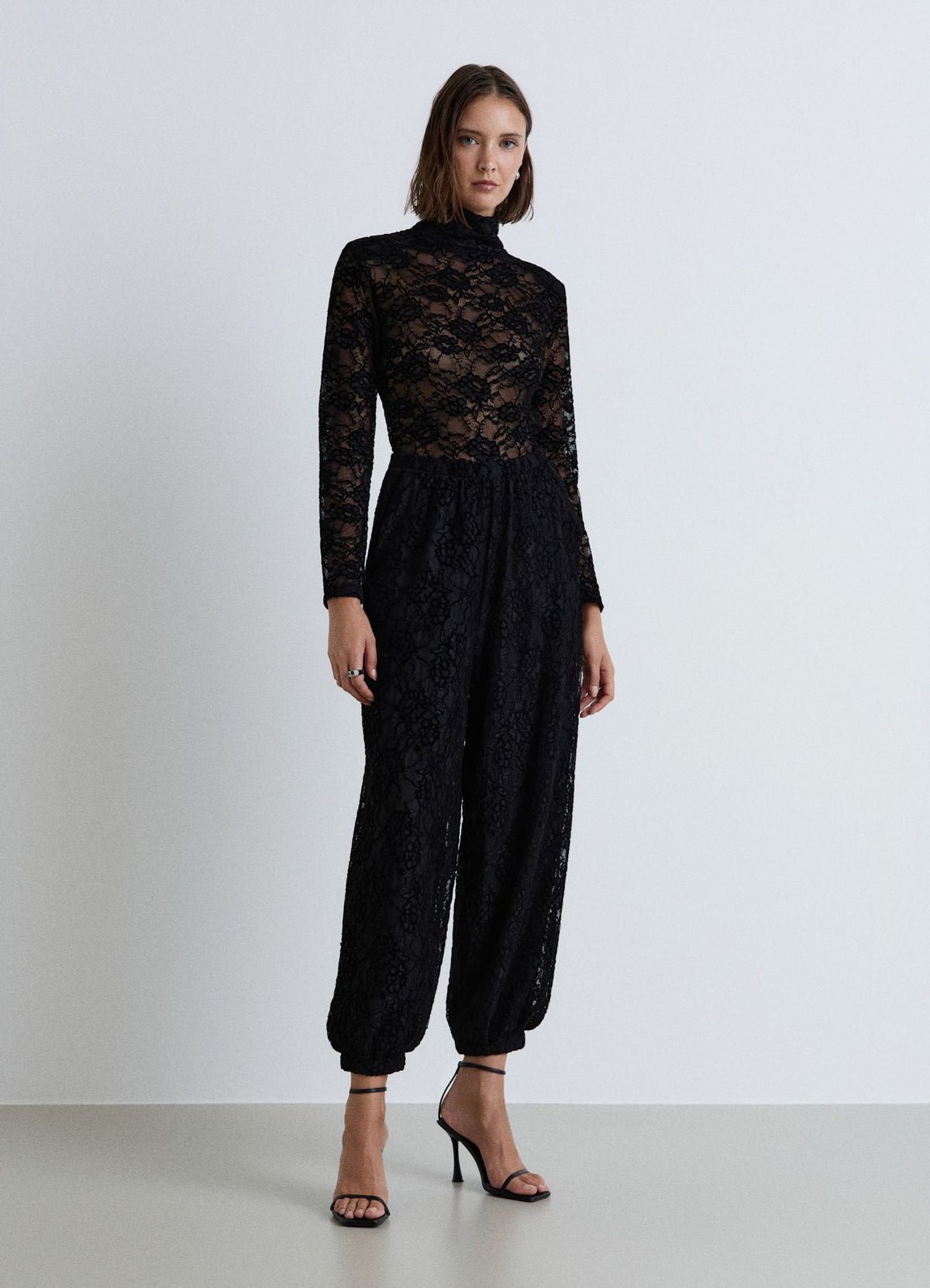 Lace harem trousers