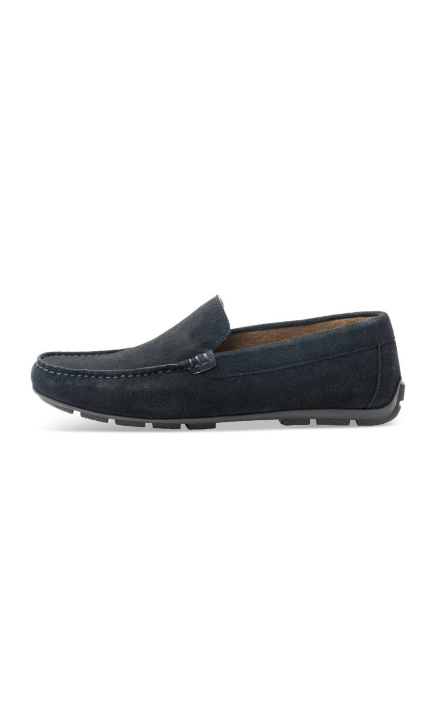 Mocassins de conduite unis bleu marine