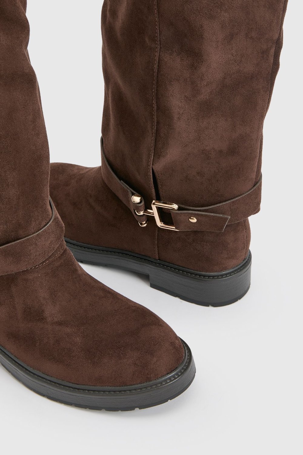 Bottes twal f suédine b semelle ghlida b boucle
