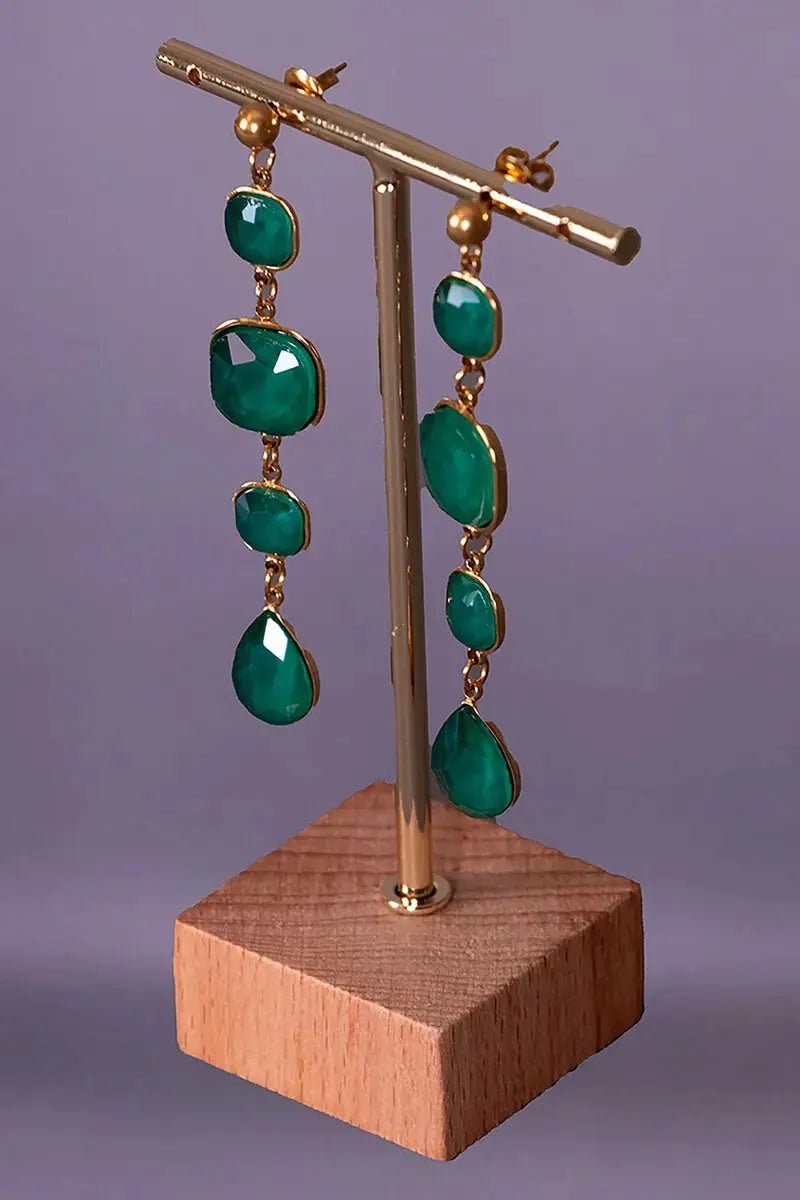 Boucles d'oreilles twal b 7jer khdrin