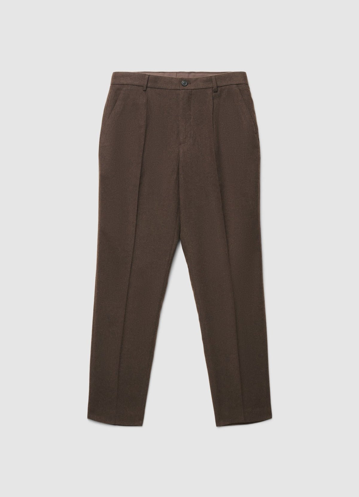 Wool-effect chinos
