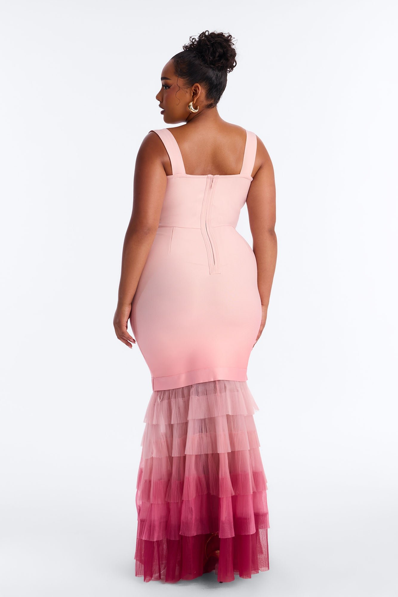 Robe dial soirée bandage sirène dégradée