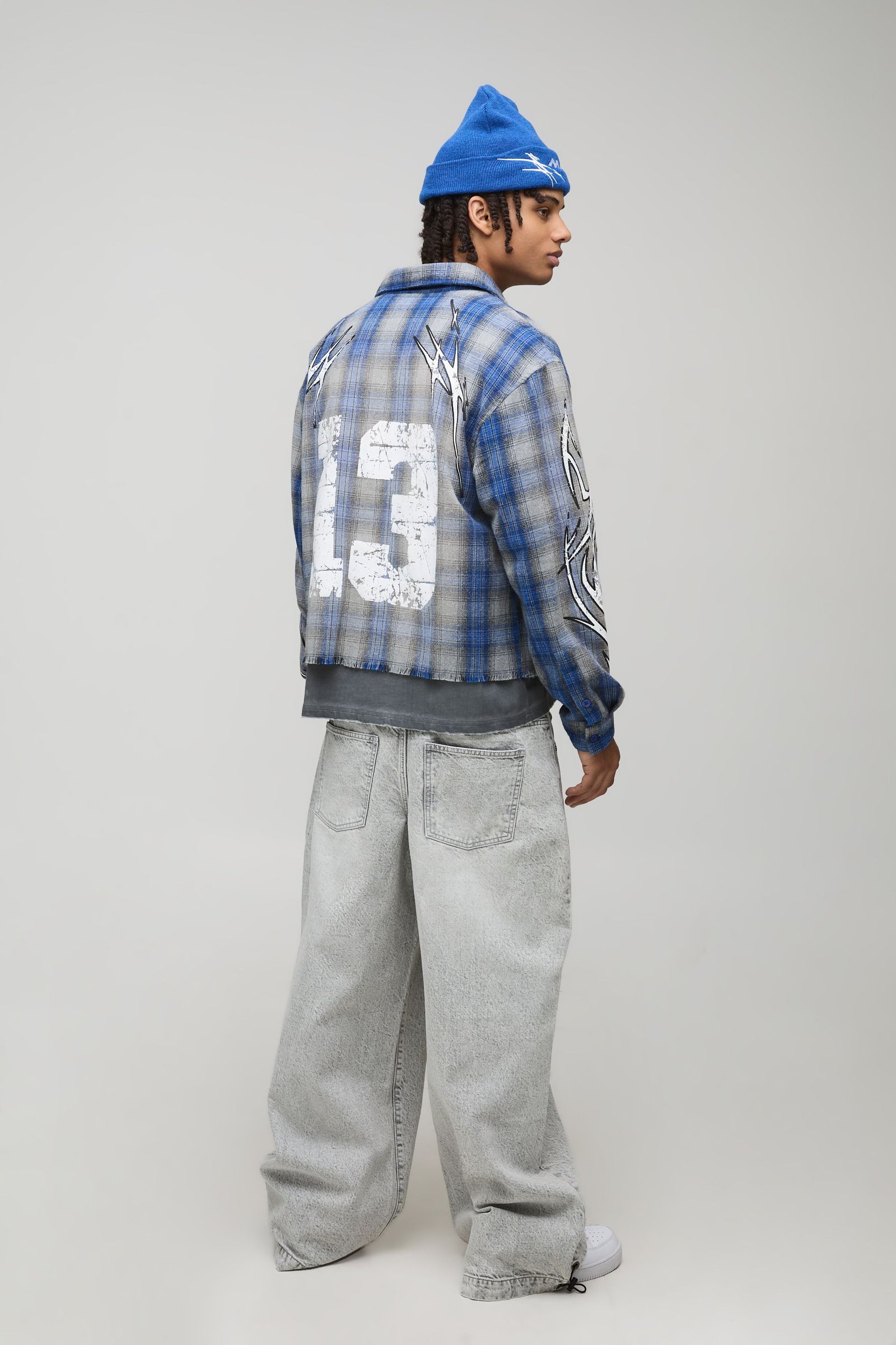 Chemise à manches longues surdimensionnée, de coupe boxy, à carreaux Twenty Thirteen