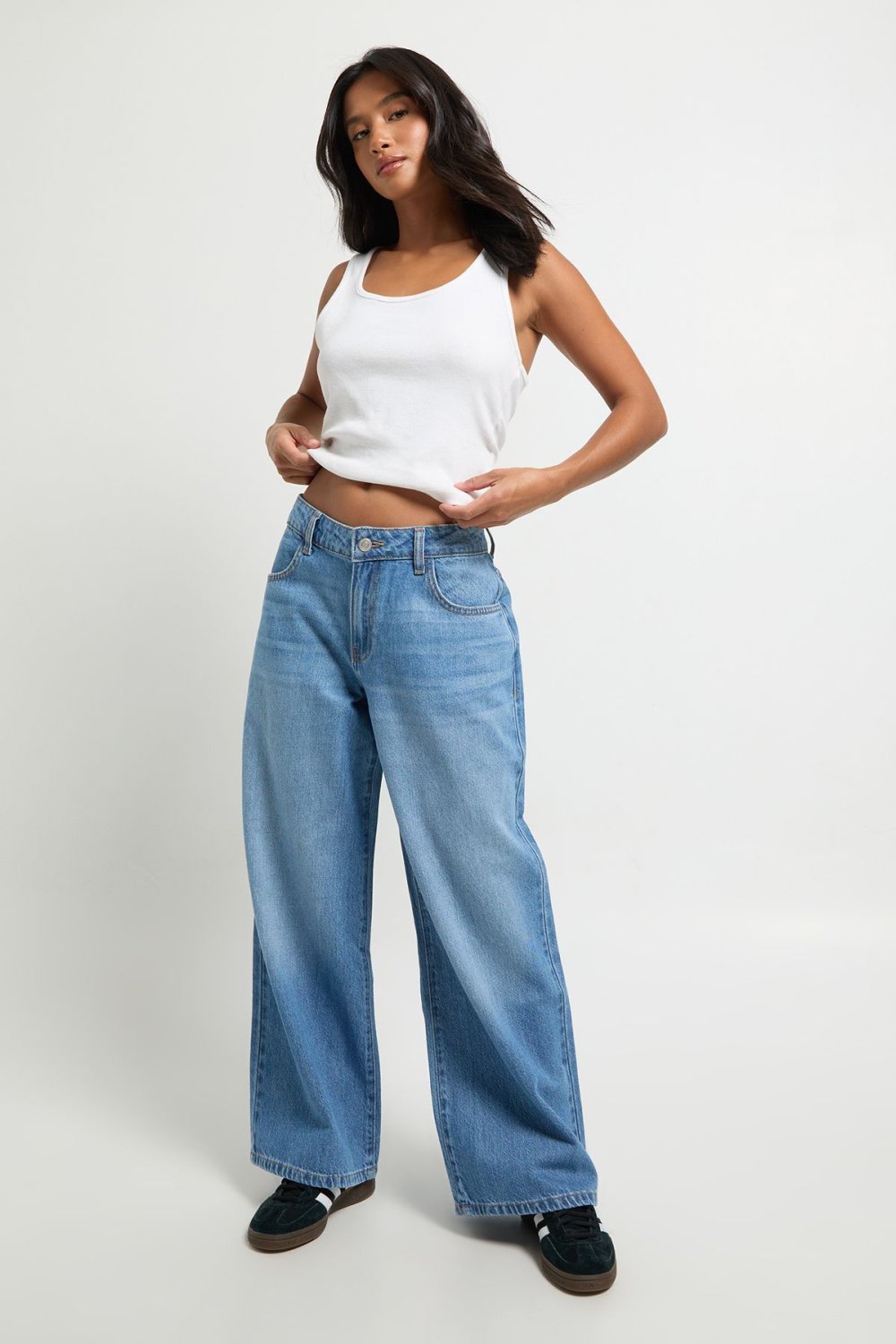 Jean boyfriend taille mi-haute zre9 mtwsset - Petite