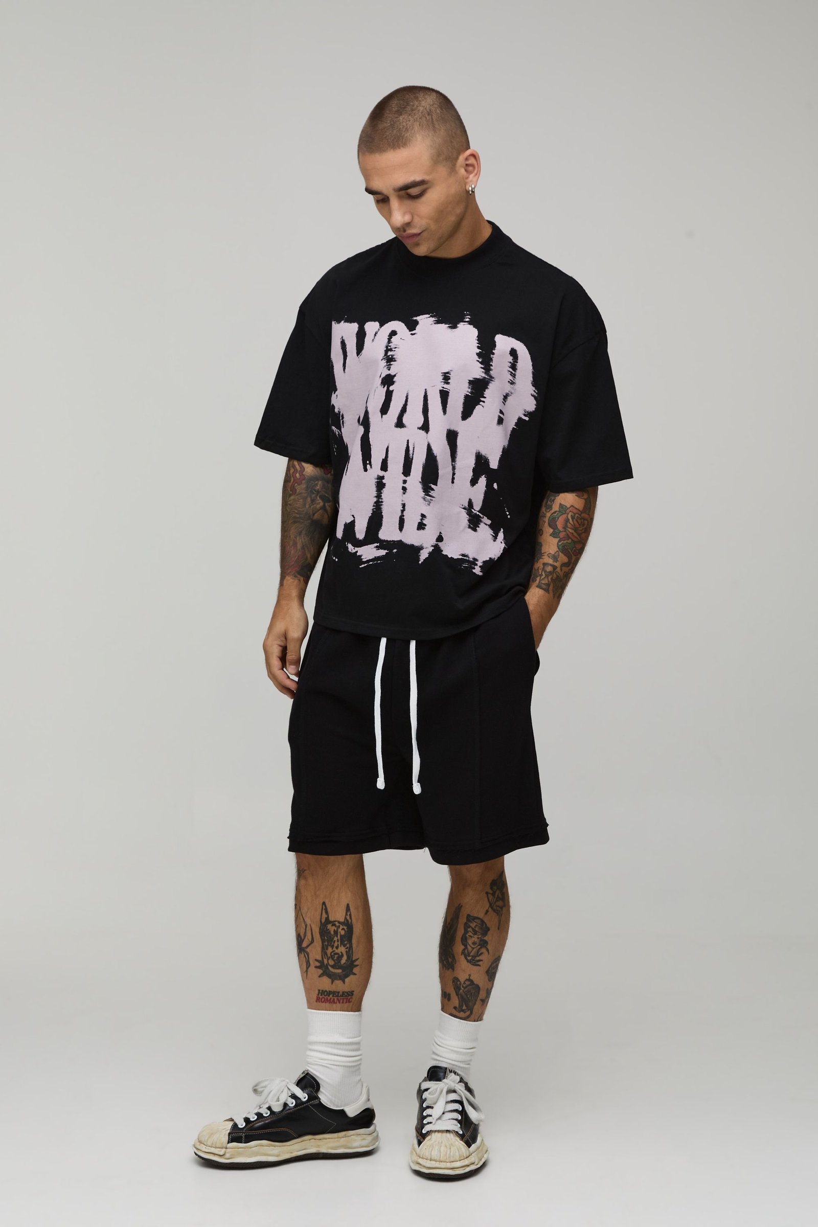 T-shirt k7el oversize boxy imprimé graffiti
