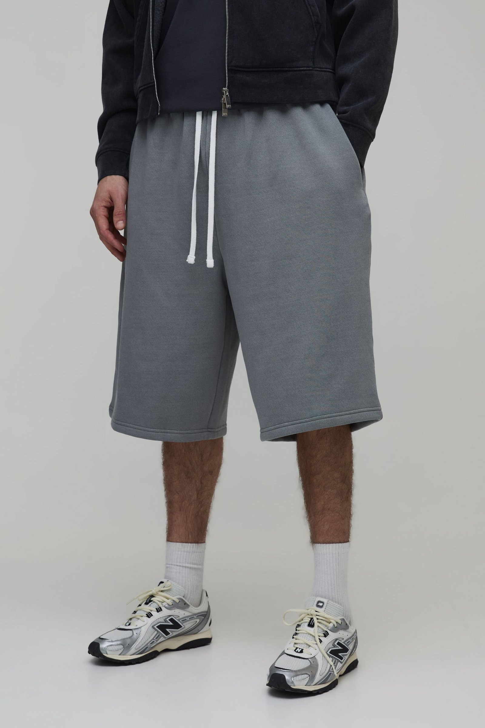 Short Bermuda En Jersey Délavé Essential