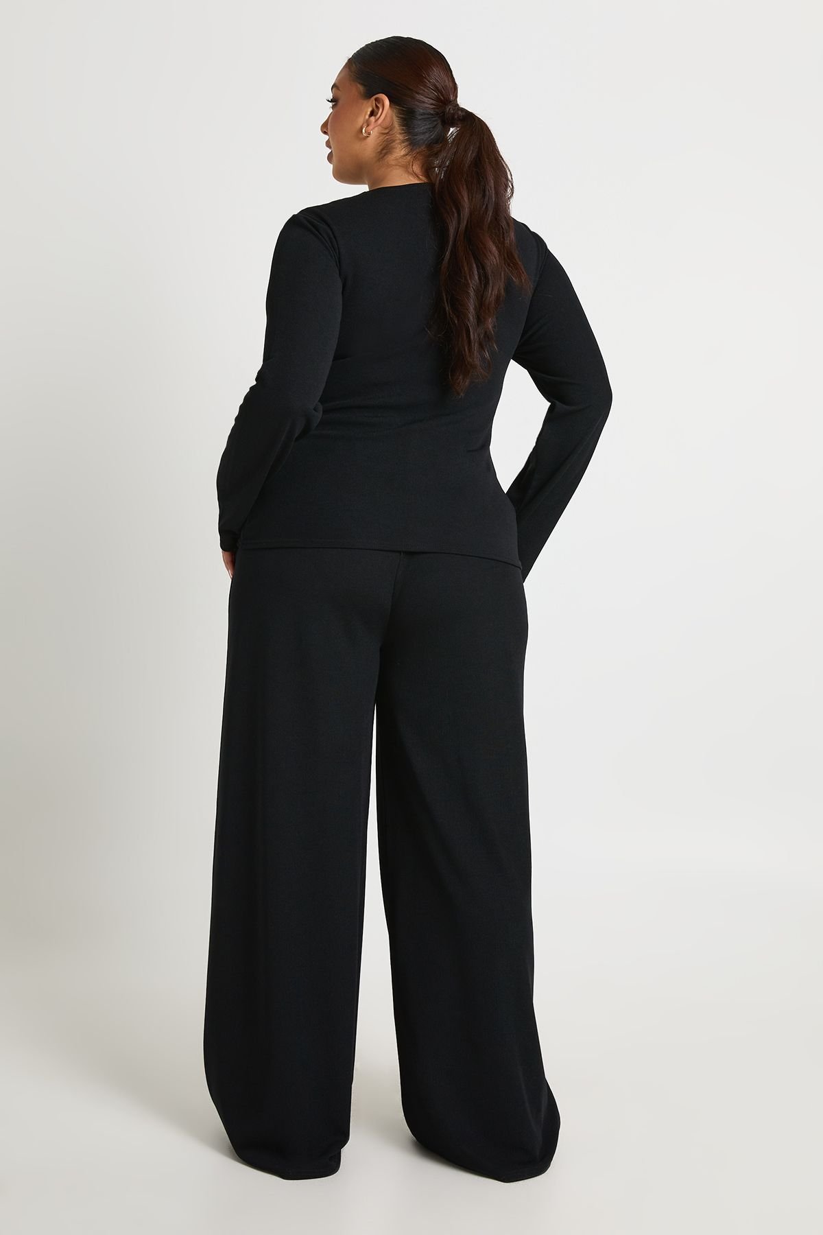 Ribbed top and trousers co-ord - Plus size