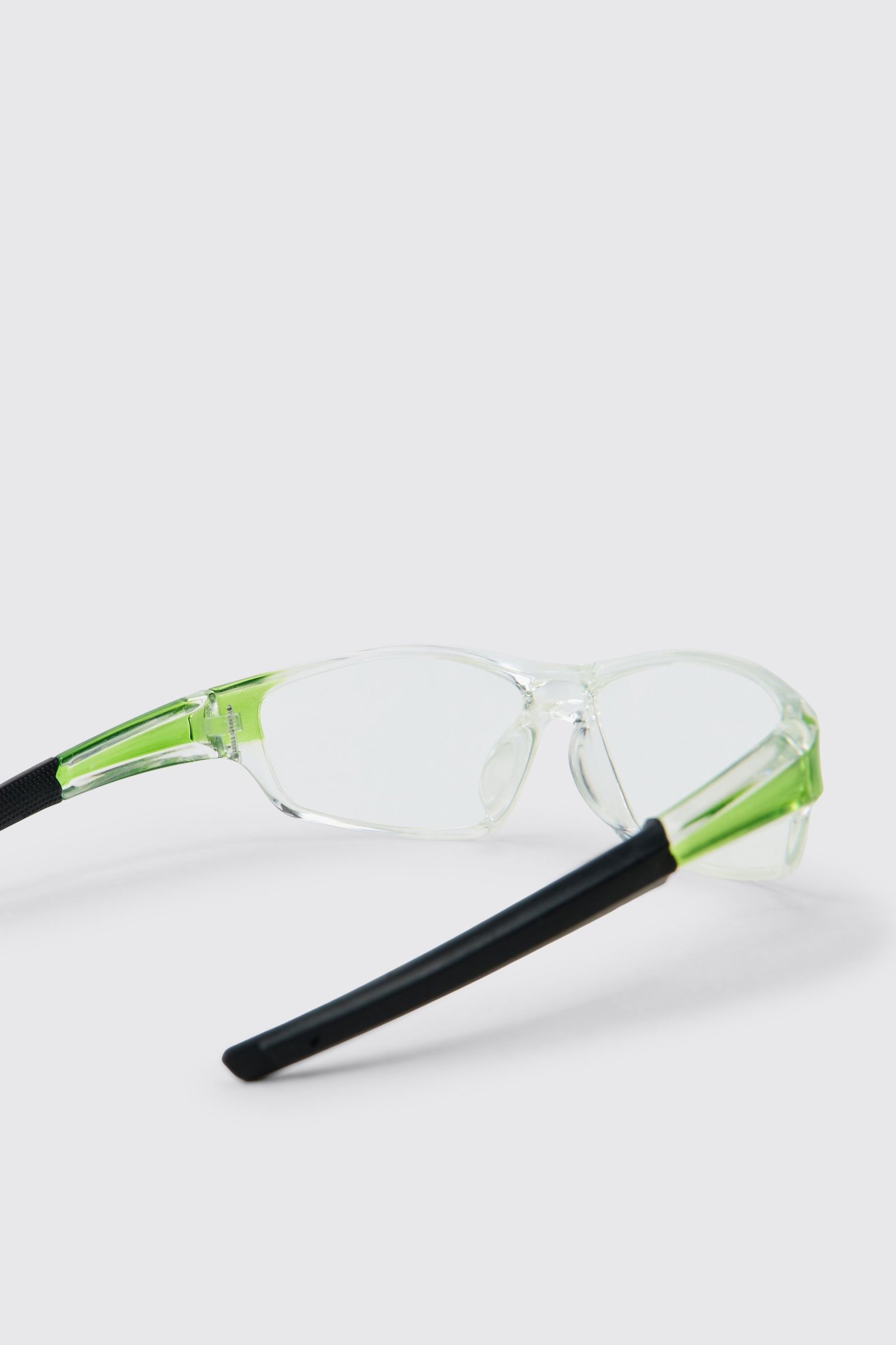 Clear sports sunglasses