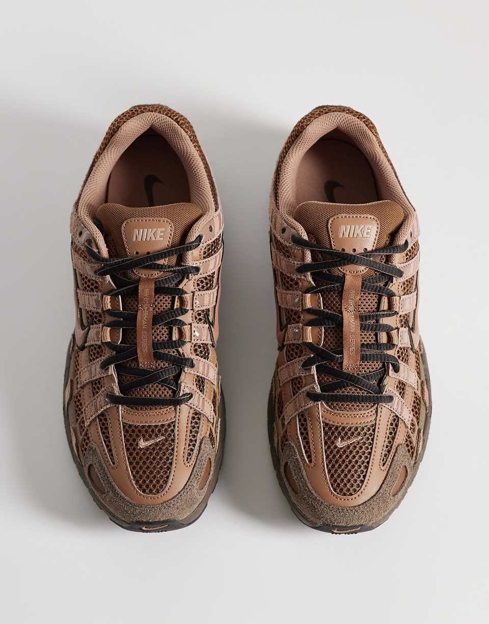 P-6000 suede trainers in brown