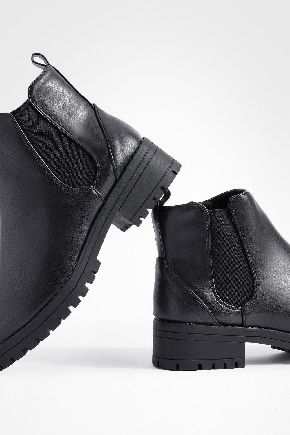 Black Chelsea boots - Wide fit