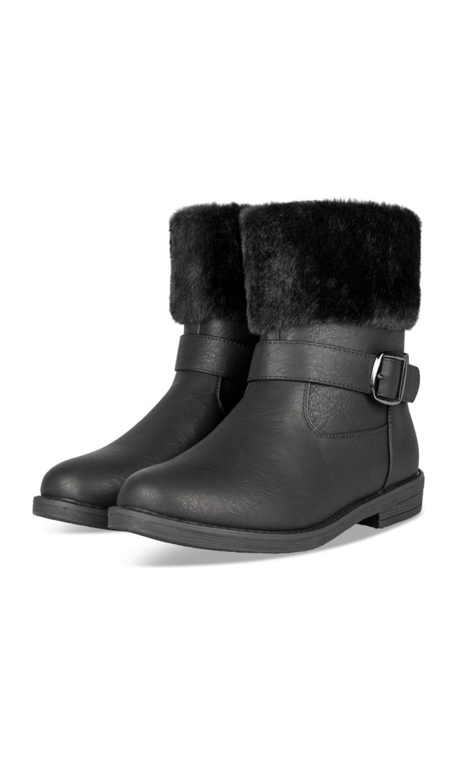Bottines col fourrure w boucle k7lin