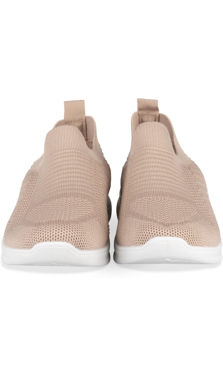 Baskets chaussettes b triko wardi poudré