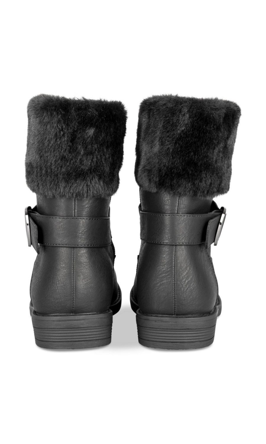 Bottines col fourrure w boucle k7lin