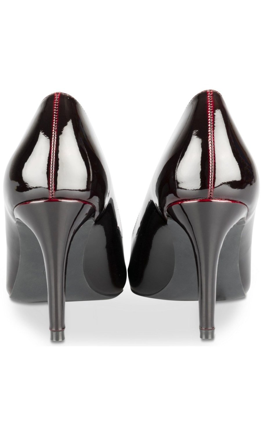 Escarpins vernis pointus bordeaux