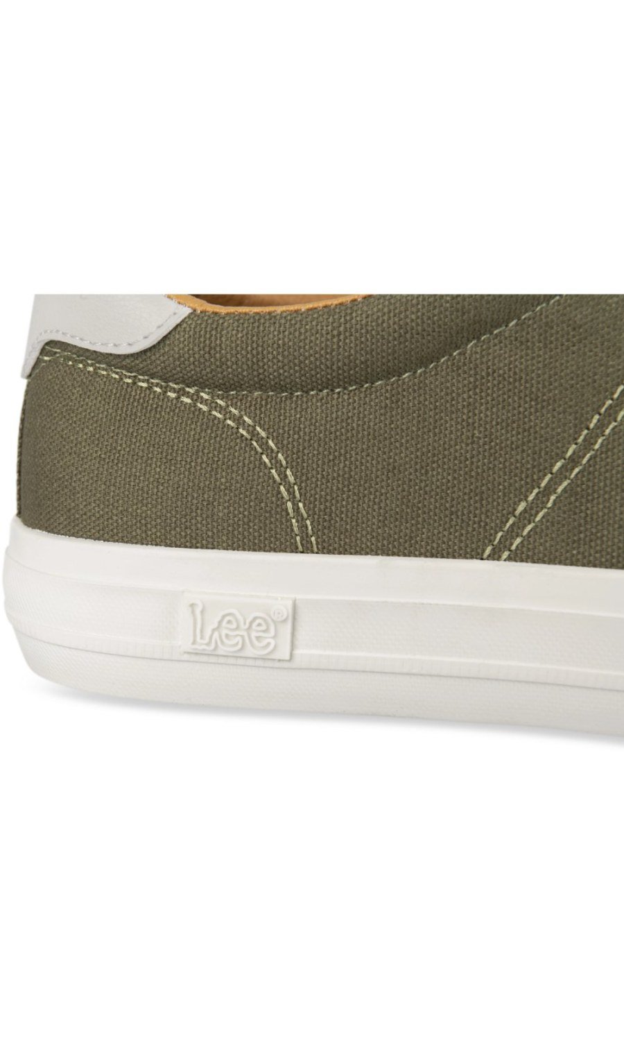 Baskets toile b col camel kaki