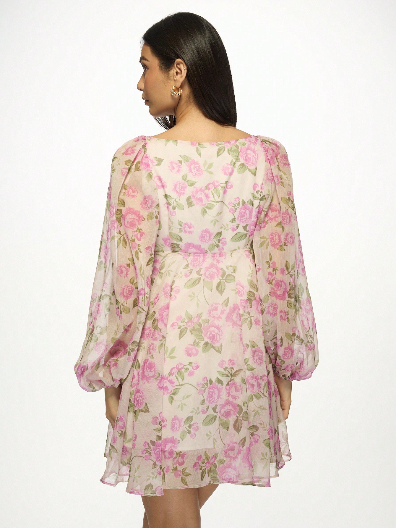 Mini Robe Fleurie Taille Empire