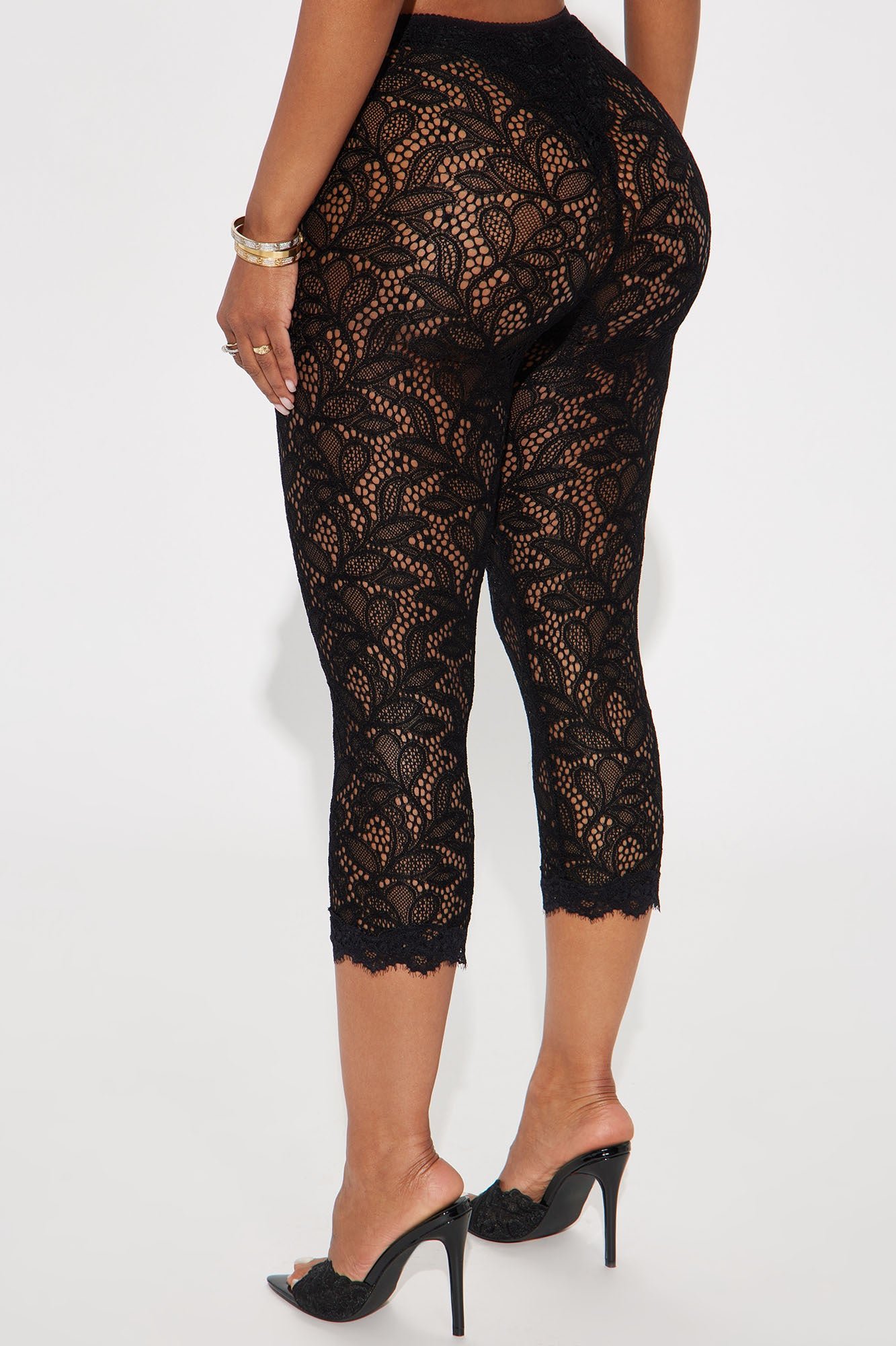 Legging corsaire b dentelle