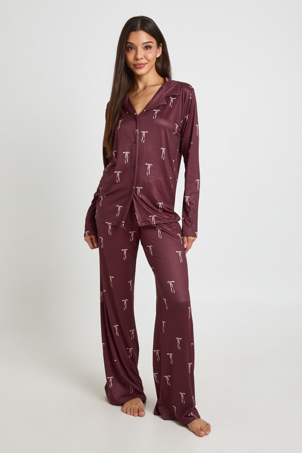 Pyjama haut et pantalon à nœuds