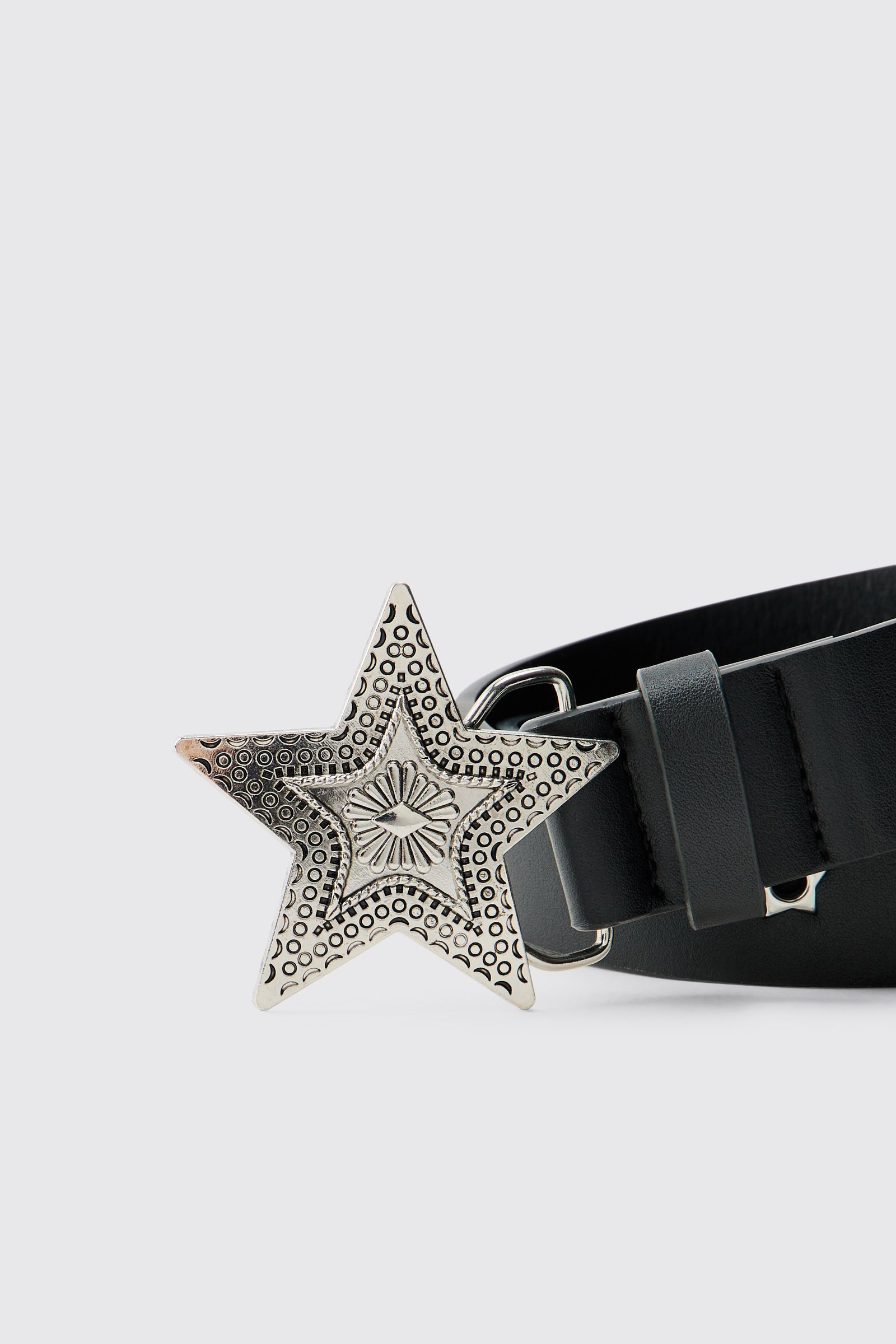 PU Star Buckle Belt
