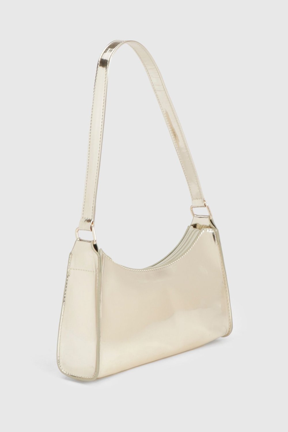 Metallic shoulder bag
