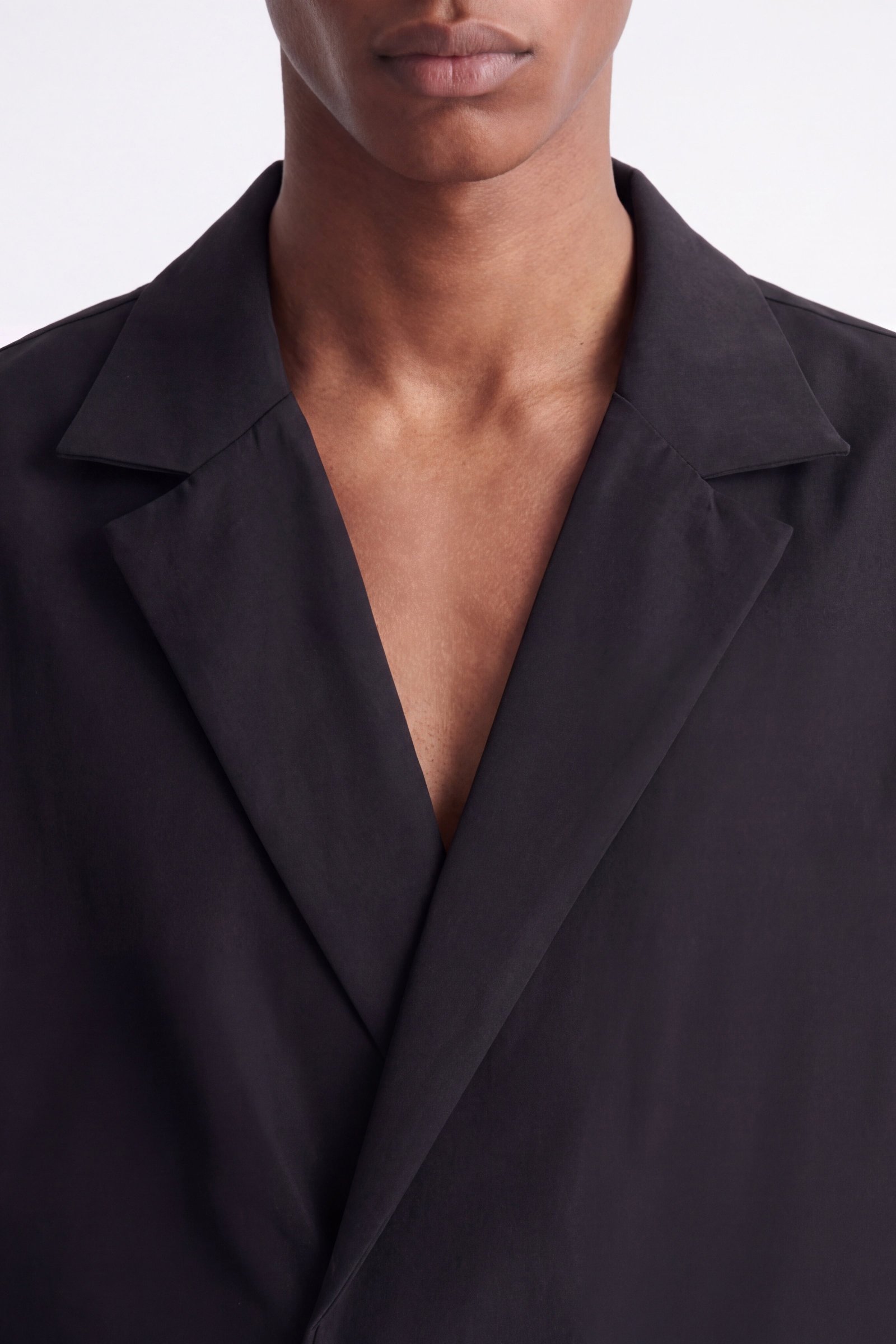 Chemise boxy col cubain b kmam qsar