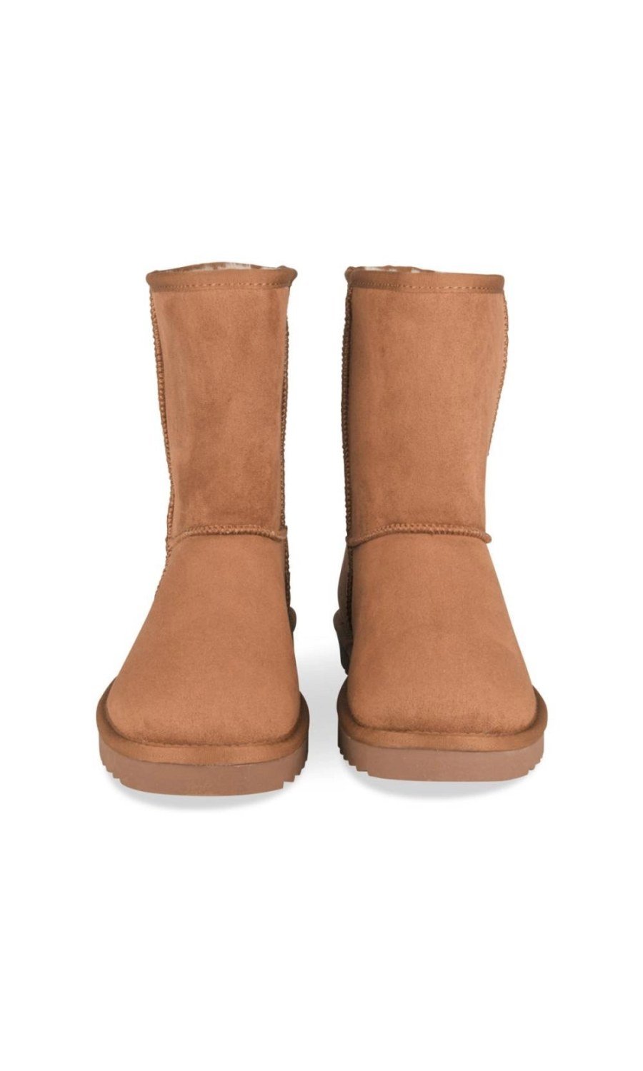 Boots fourrées b suédine camel
