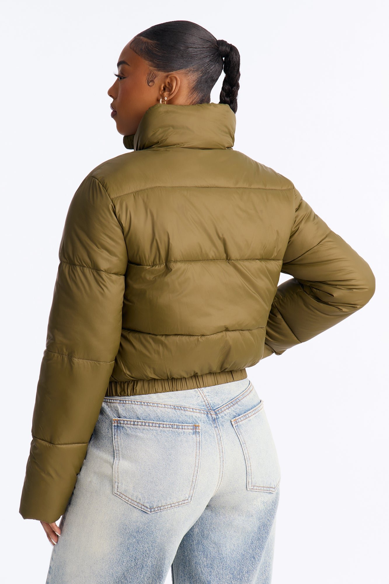 Funnel Neck Puffer Coat