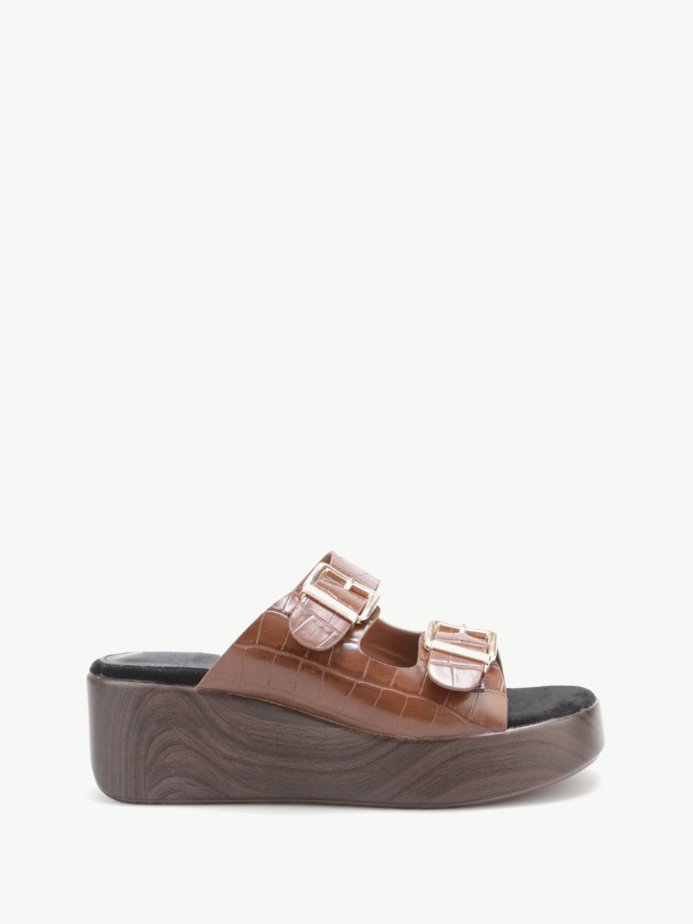 Mules croco b plateforme bhal l3ud camel
