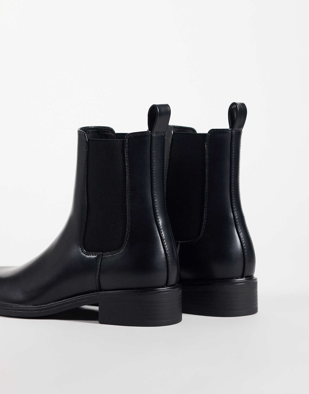Bottines Chelsea habillées plates noires