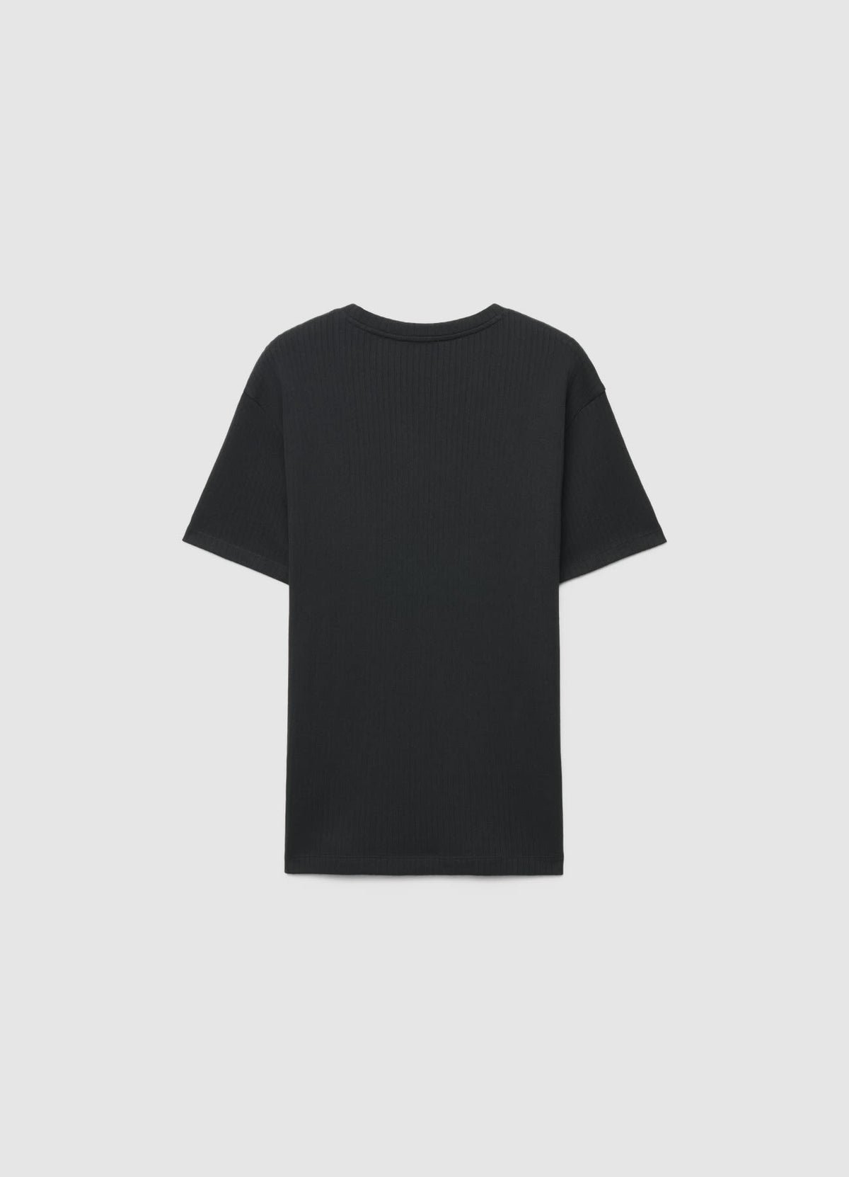 Ribbed crew-neck T-shirt