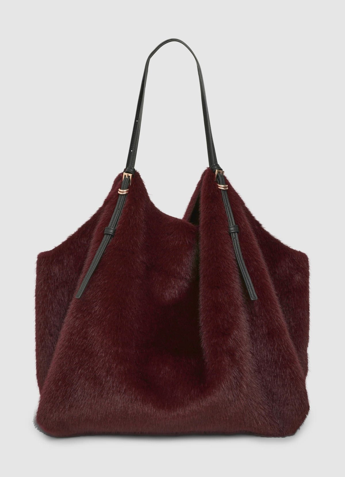 Cabas peluche b pochette