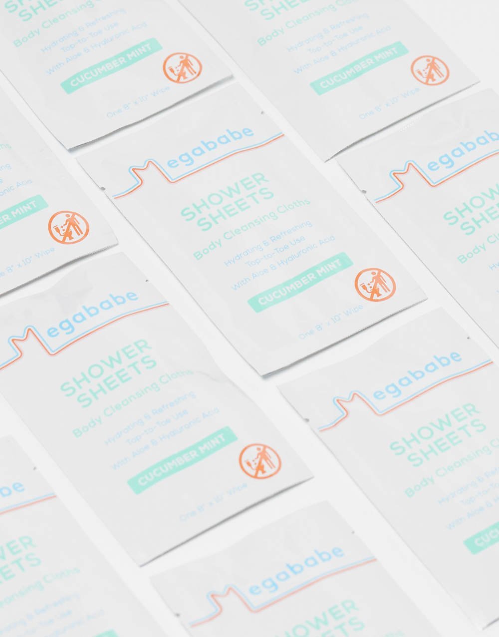 Cucumber mint cleansing body wipes
