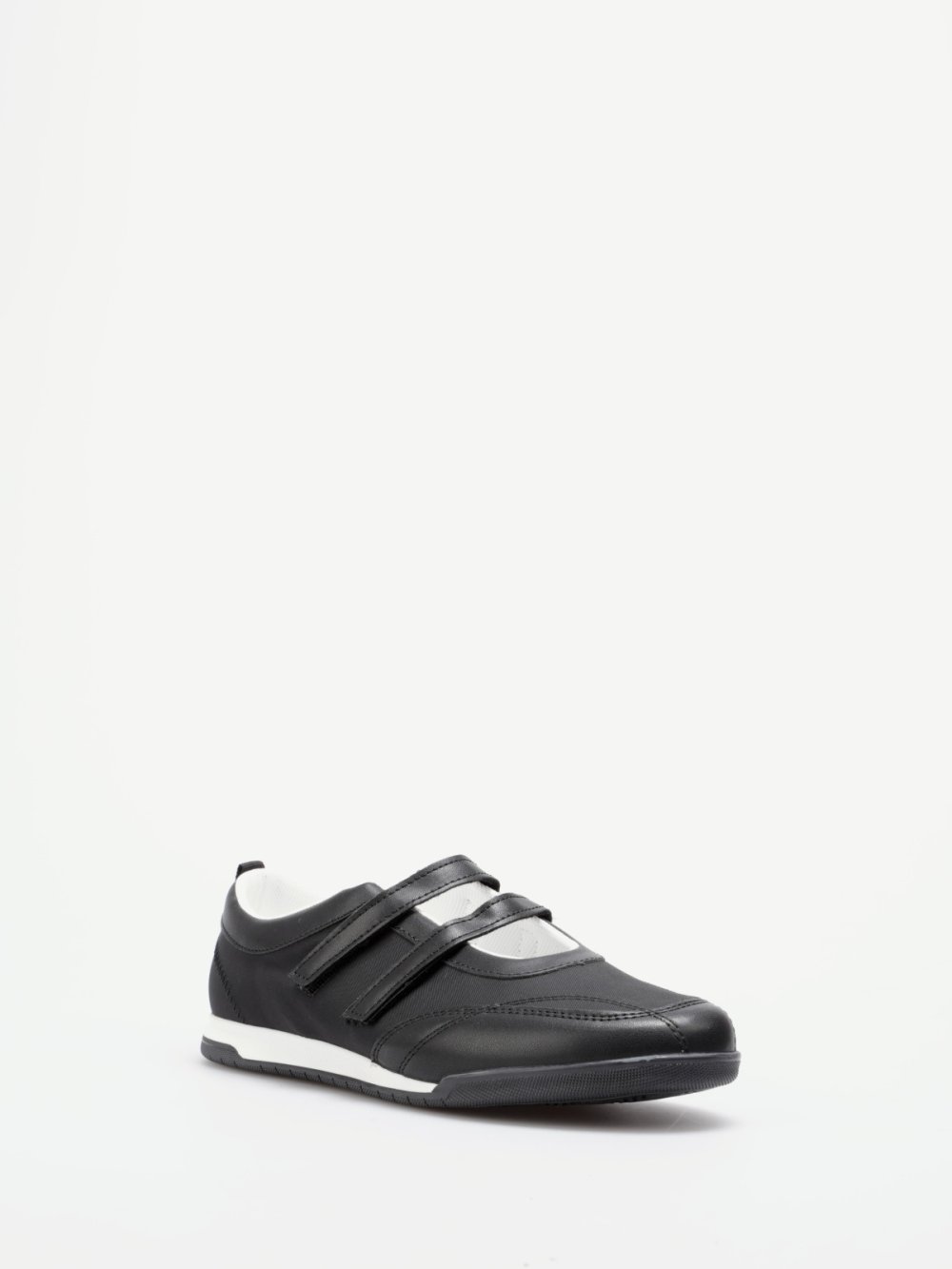 Black double-strap trainers