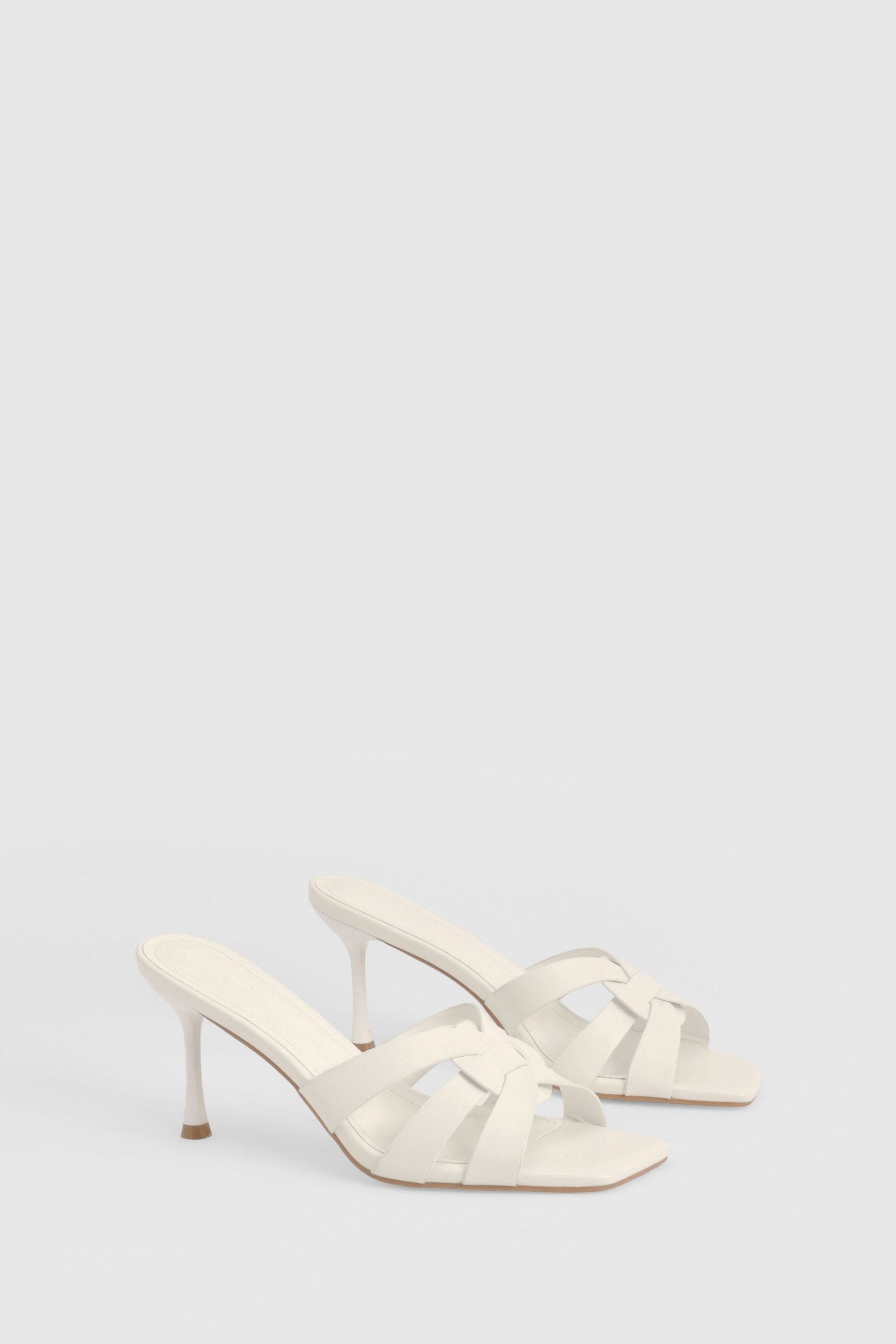 Mules b talon mkhrrma - Pied large