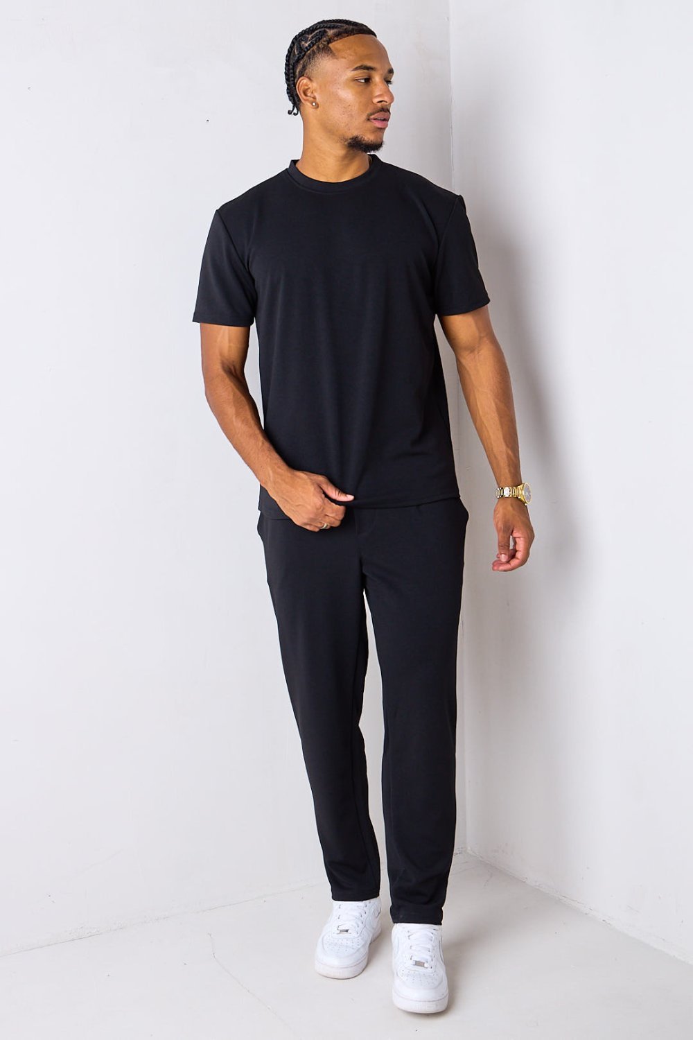 Ensemble t-shirt w pantalon maille piquée k7el
