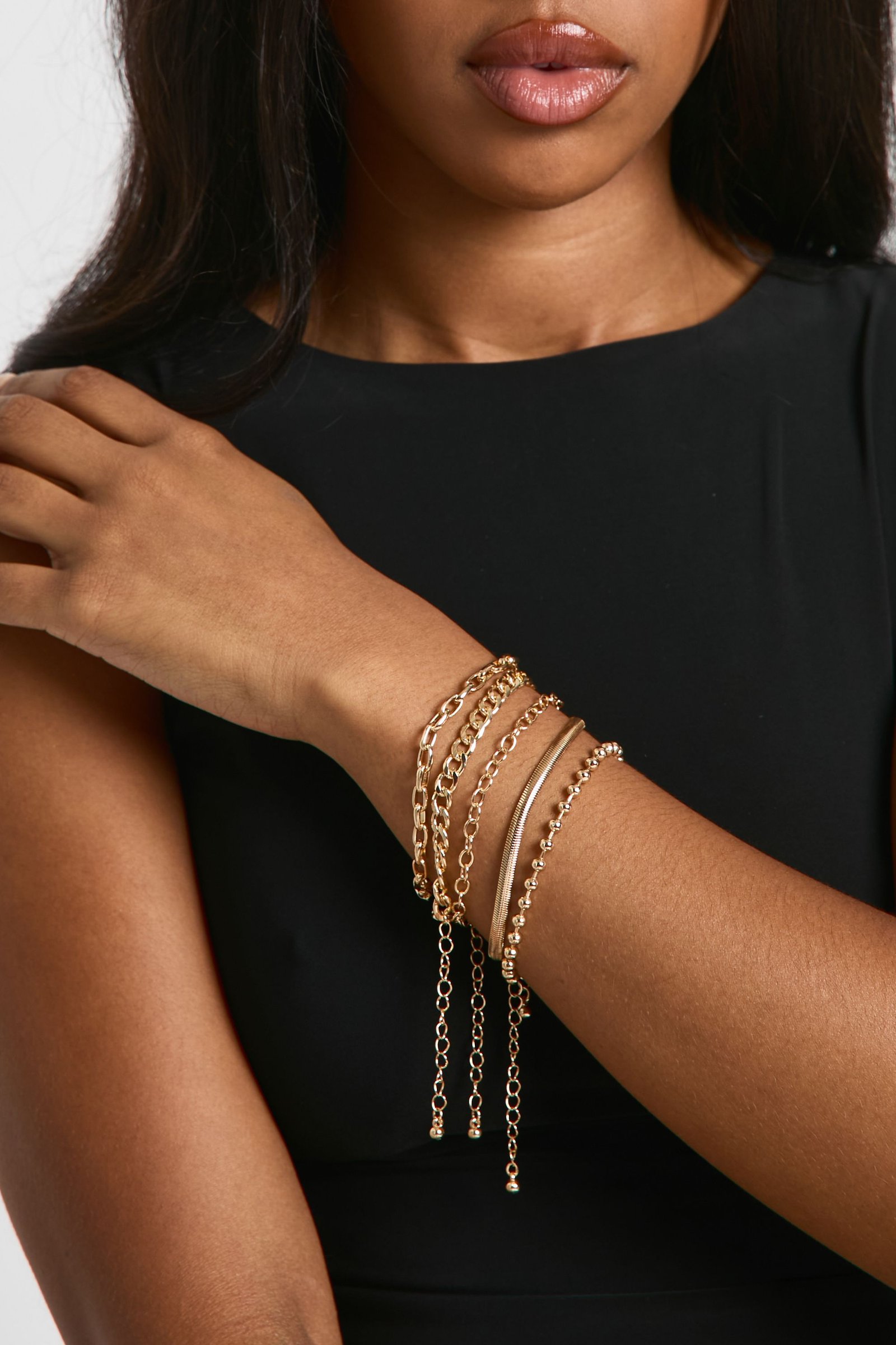 Lot dial 5 bracelets chaine
