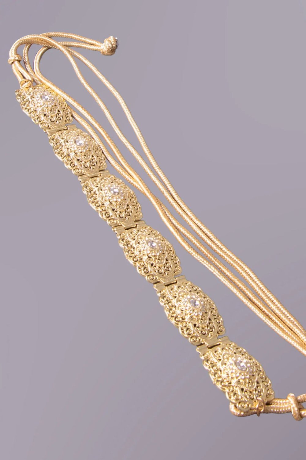 Ceinture de caftan en métal doré artisanale