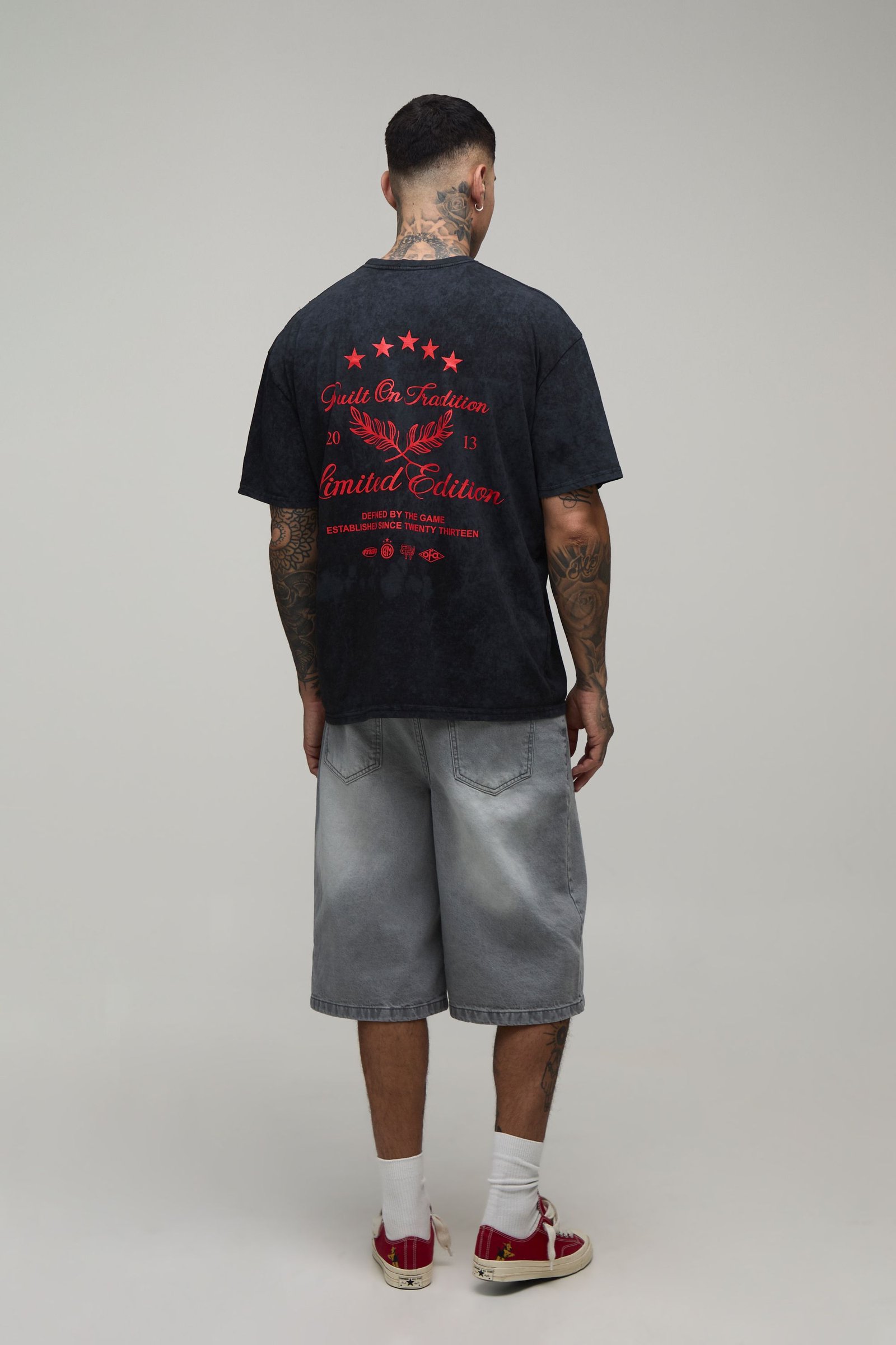 T-shirt délavé Built On Tradition - Tall