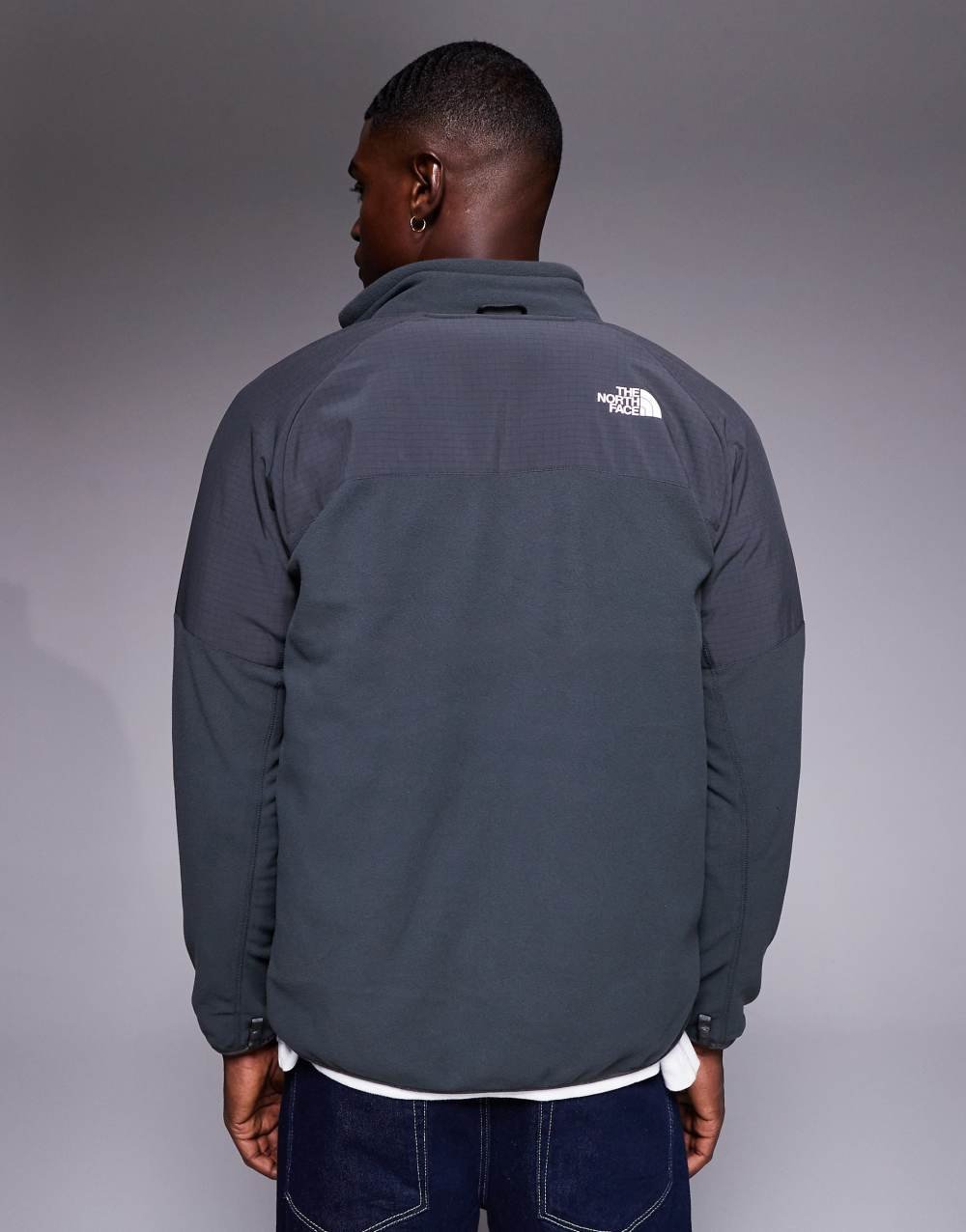 Glacier heavyweight fleece jacket in charcoal