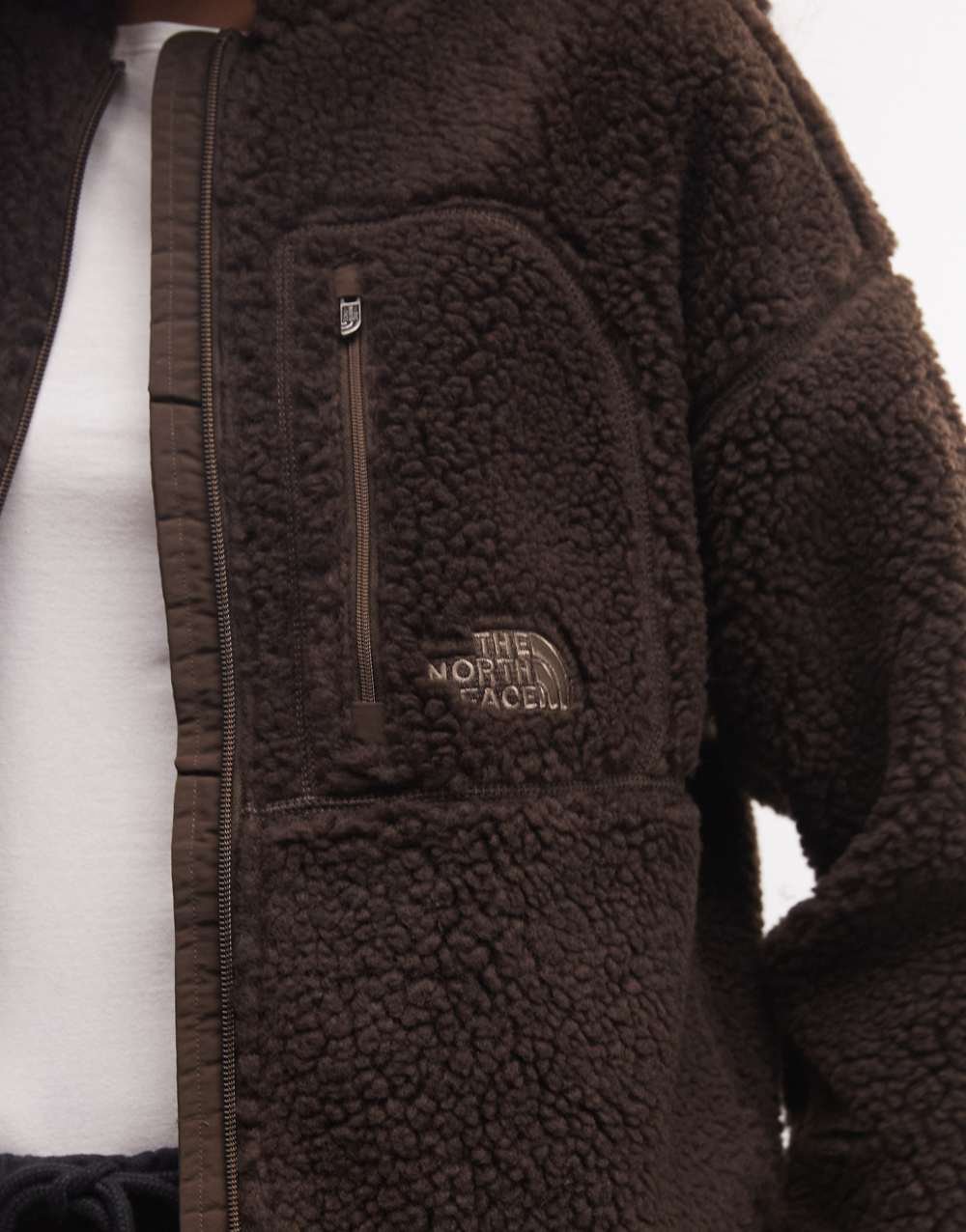Extreme Pile zip-up fleece in brown