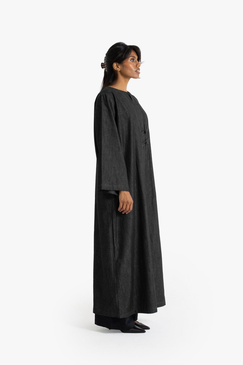 Abaya jean m7loula b l3a9ad - K7el
